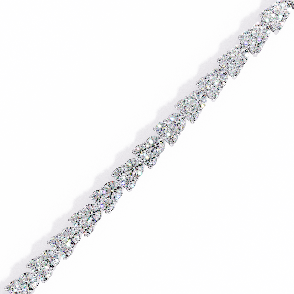 Royal Elegance Round Diamond Tennis Bracelet _ Grand Jewelry
